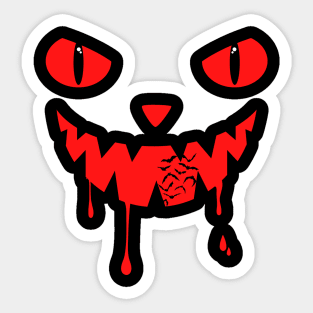 Evil Halloween Face Sticker